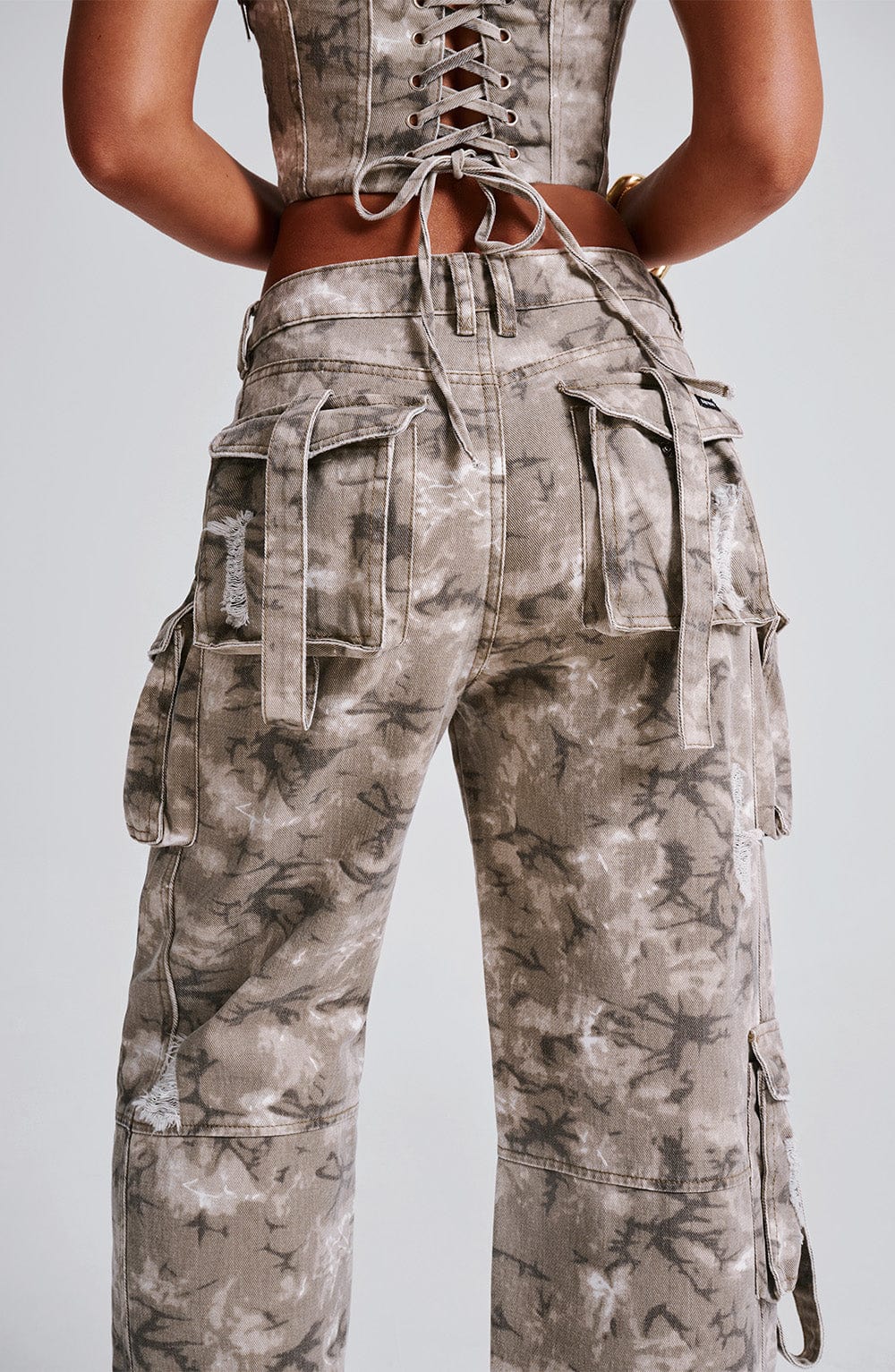 Brooklyn Pantalon Cargo - Imprimé camouflage