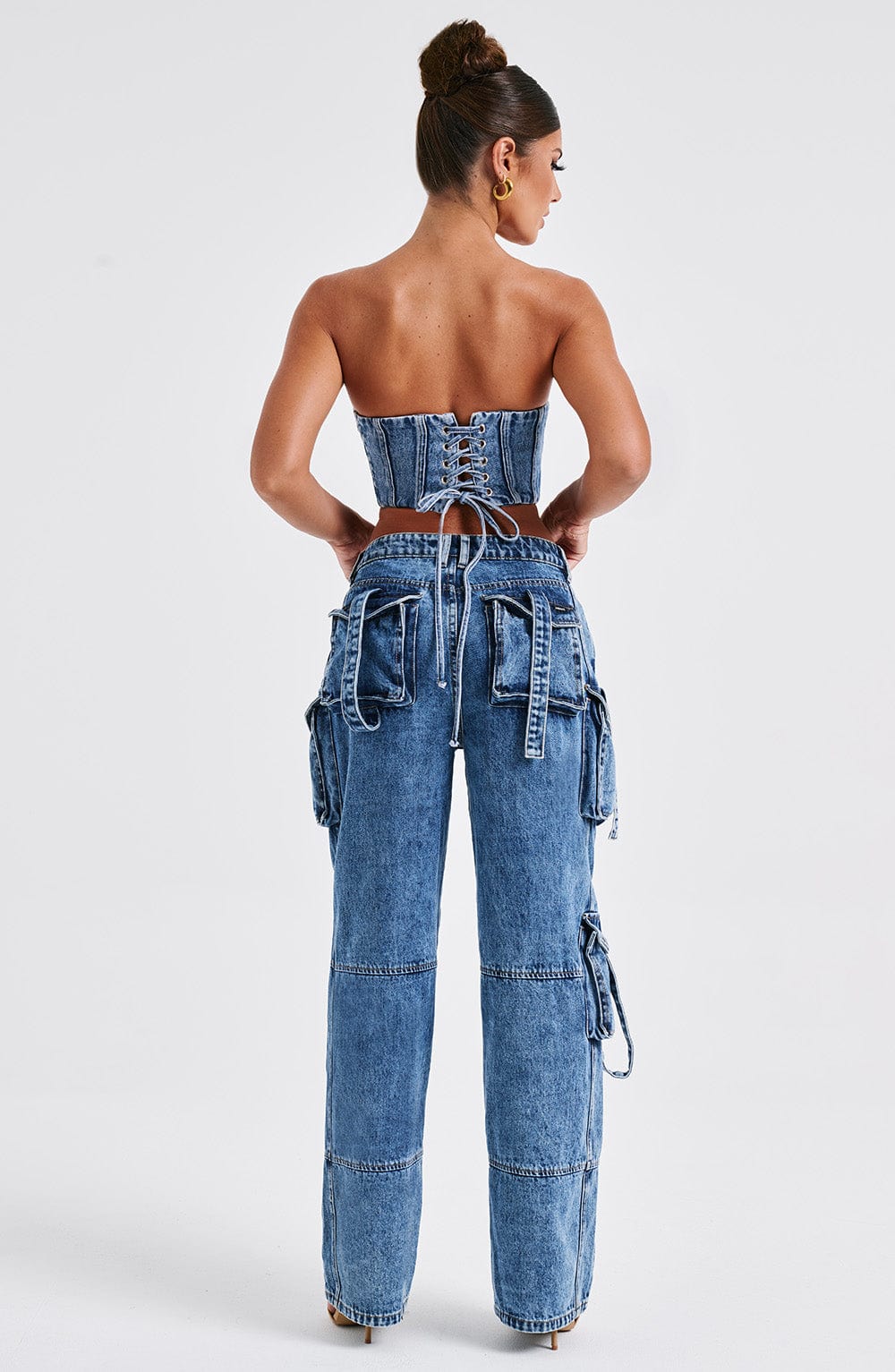 Brooklyn Pantalon Cargo - Bleu Foncé