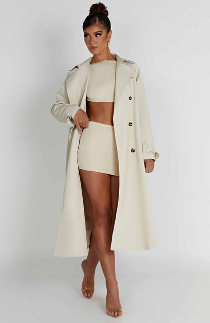 Camila Trench Coat - Sand