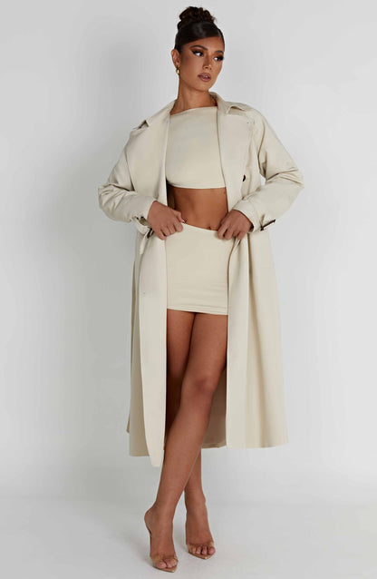 Camila Trench Coat - Sand