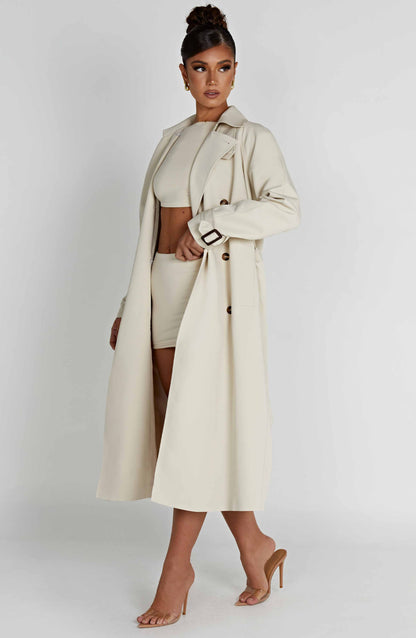 Camila Trench Coat - Sand