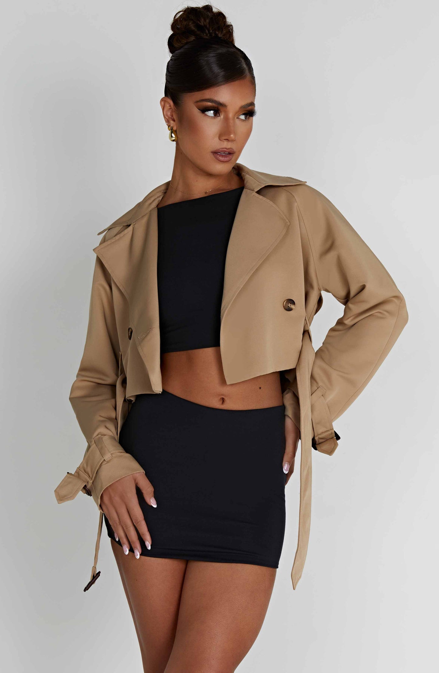 Caprice Manteau Trench Court - Beige
