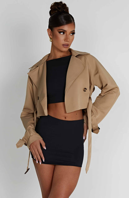 Caprice Manteau Trench Court - Beige