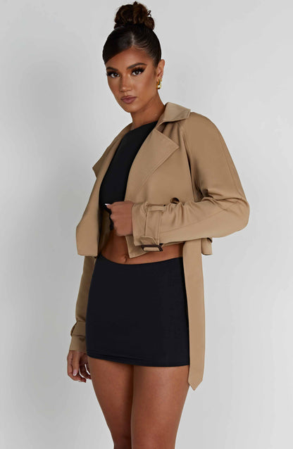 Caprice Manteau Trench Court - Beige