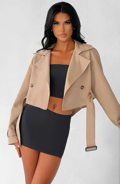 Caprice Manteau Trench Court - Beige