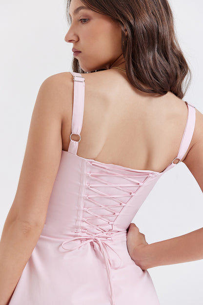 Lila Robe Courte Rose