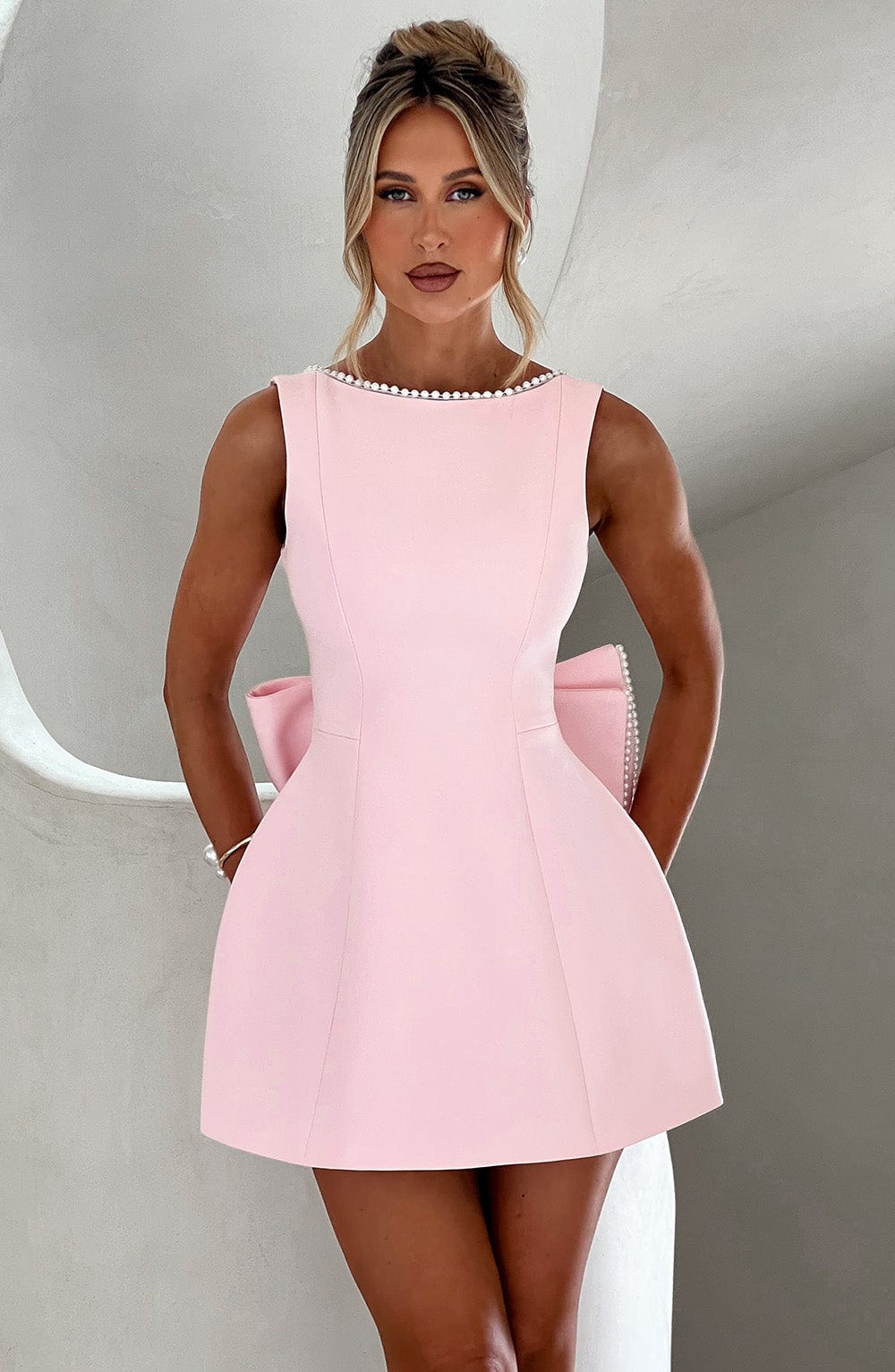 Robe courte Carrie - Blush