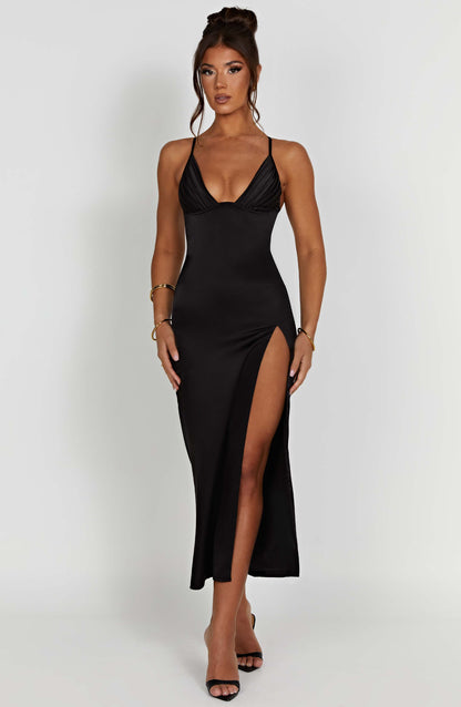 Robe mi-longue Cece - Noir