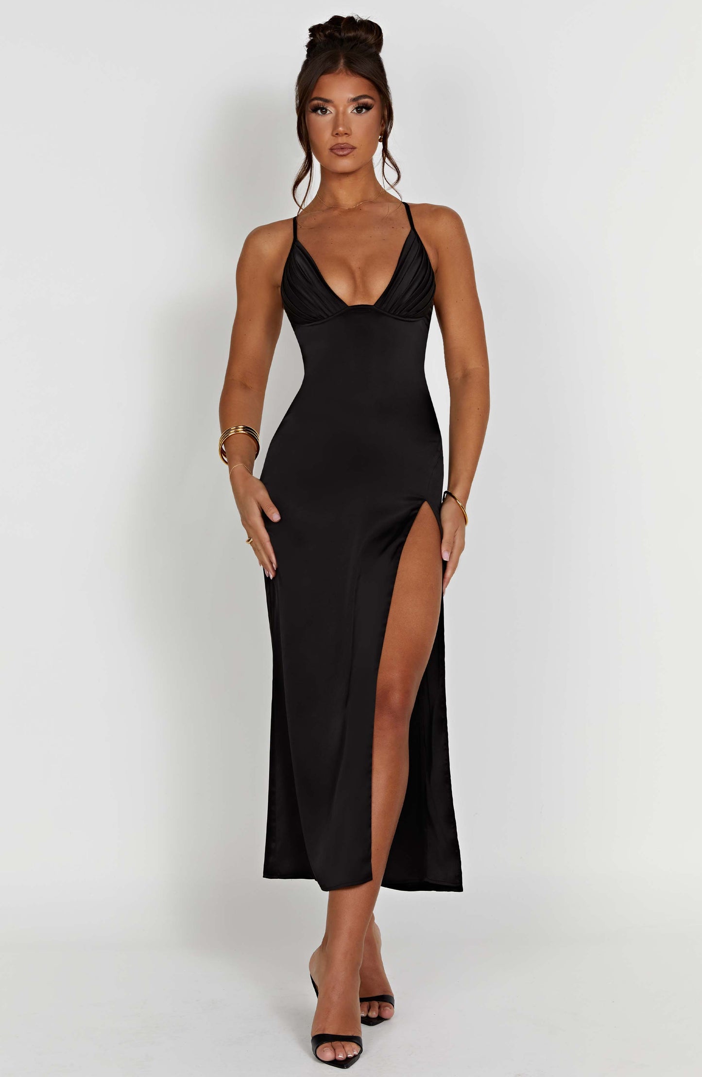 Robe mi-longue Cece - Noir