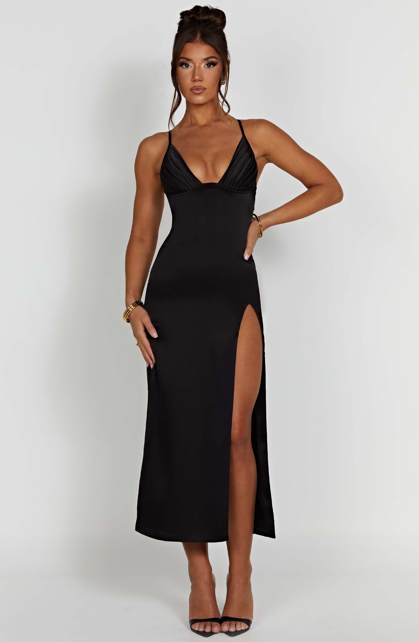 Robe mi-longue Cece - Noir