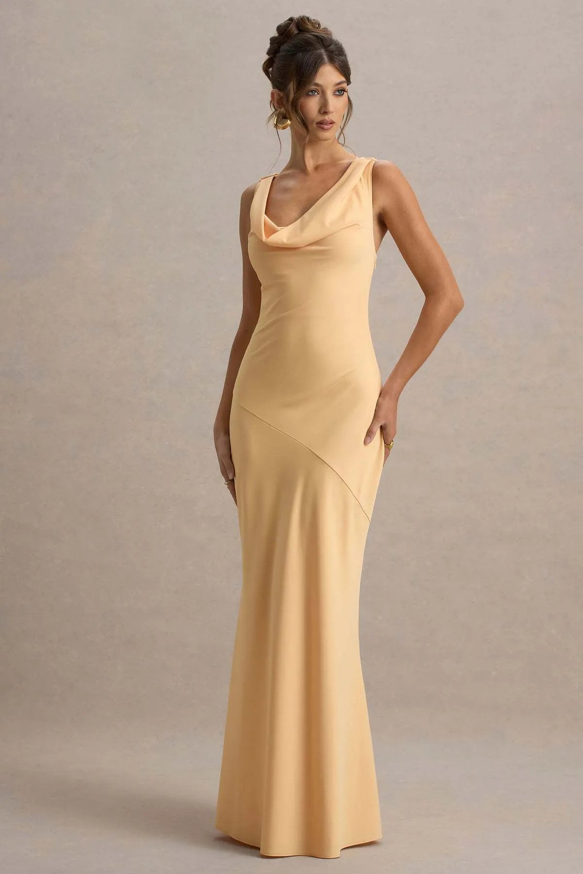Célestine Long Dress — Golden Honey