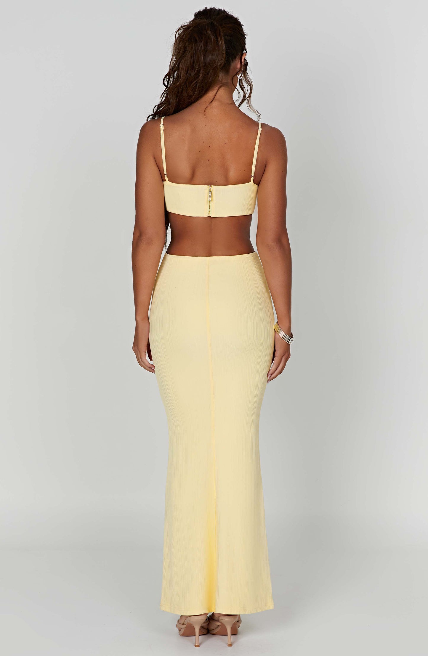 Robe longue Céline - Citron