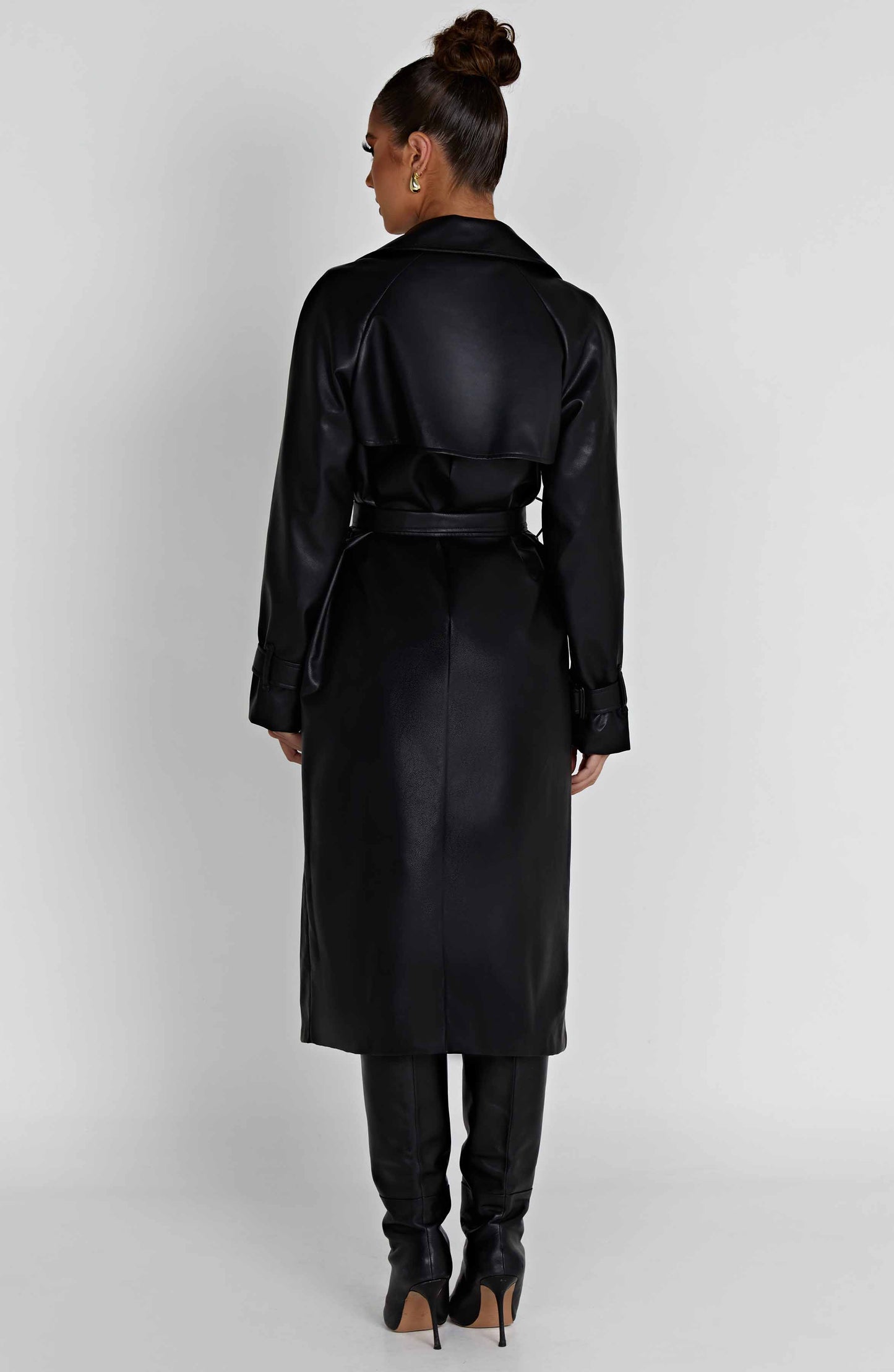 Chi Manteau Trench - Noir