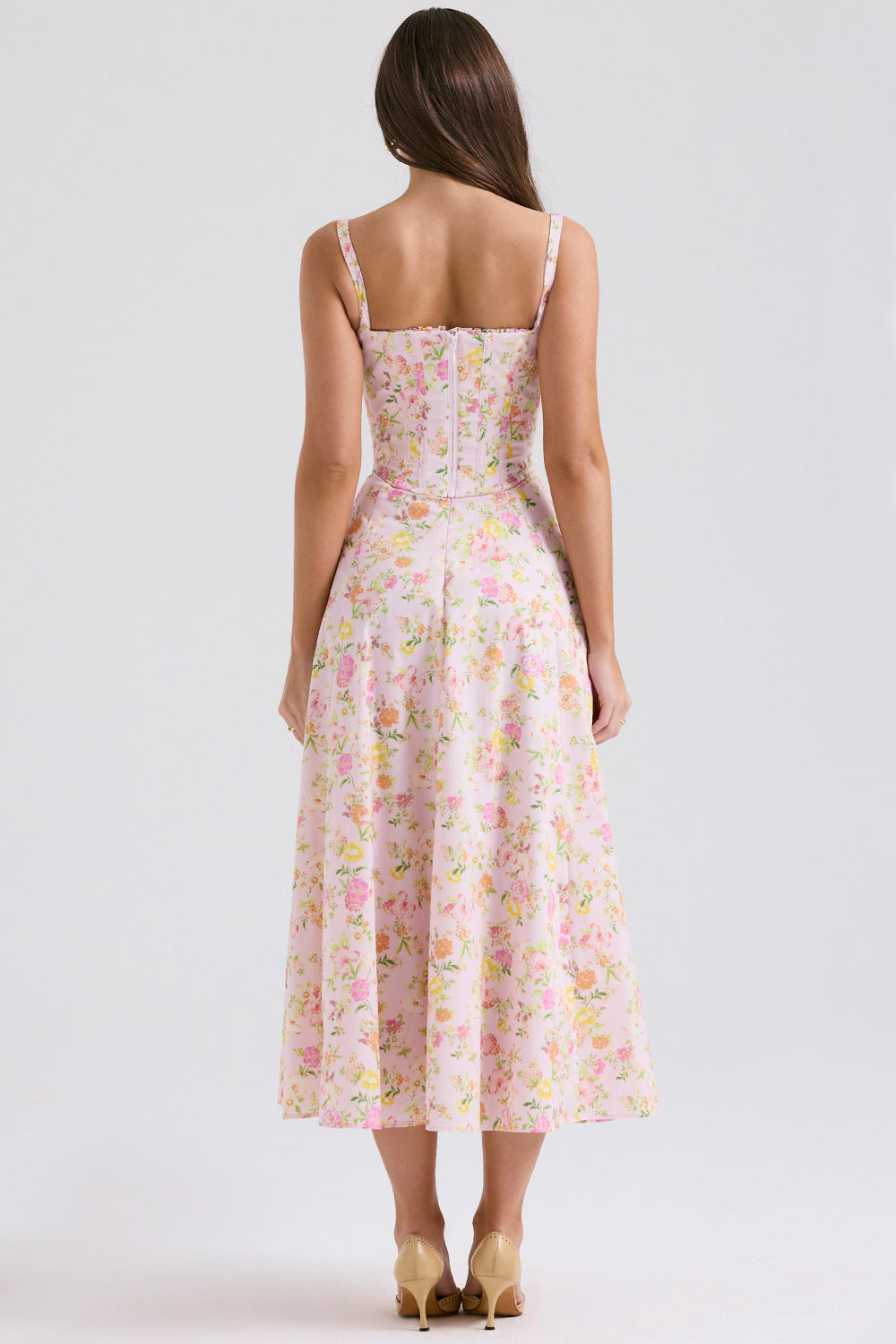 Mirabelle Robe Mi-Longue — Fleuri