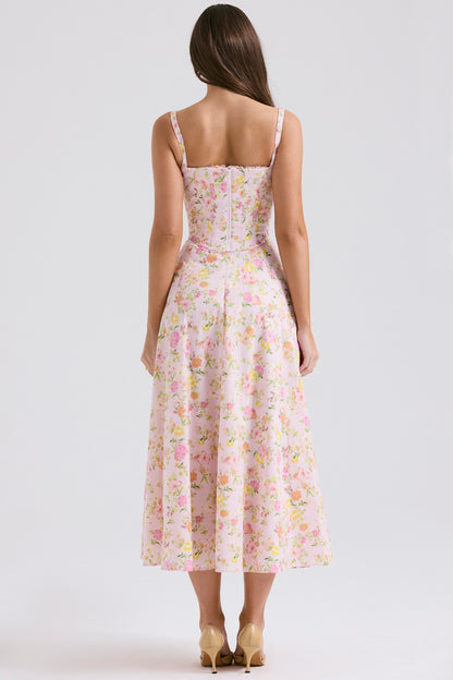 Mirabelle Robe Mi-Longue — Fleuri