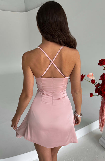 Robe courte Clarise - Blush