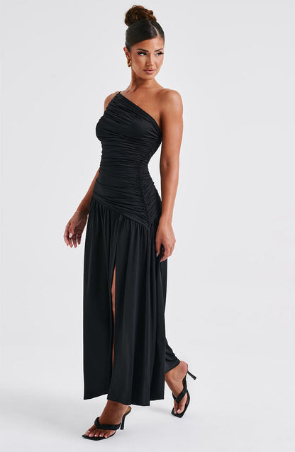 Robe longue Claudia - Noir