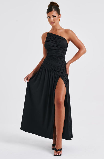 Robe longue Claudia - Noir