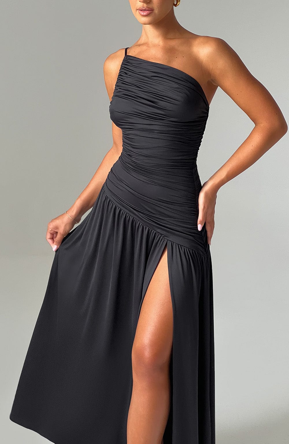 Robe longue Claudia - Noir