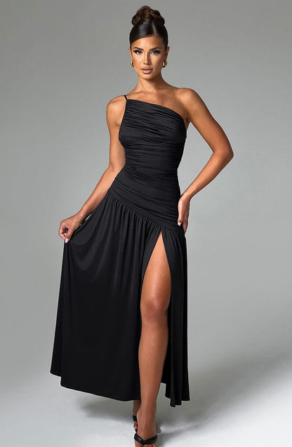 Robe longue Claudia - Noir