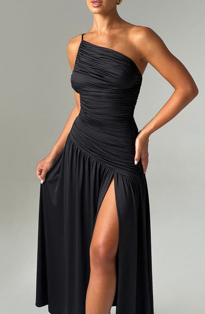 Robe longue Claudia - Noir