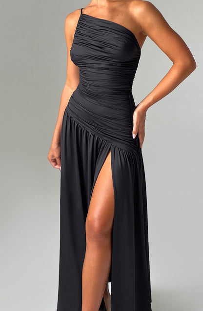 Robe longue Claudia - Noir