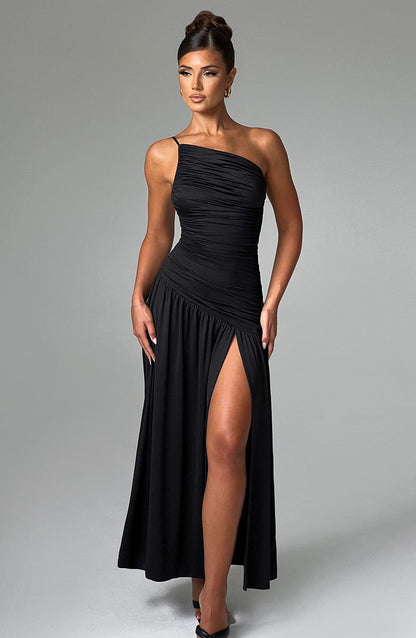 Robe longue Claudia - Noir