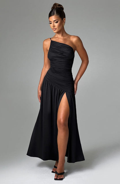 Robe longue Claudia - Noir