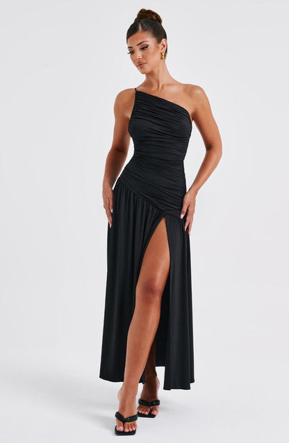 Robe longue Claudia - Noir