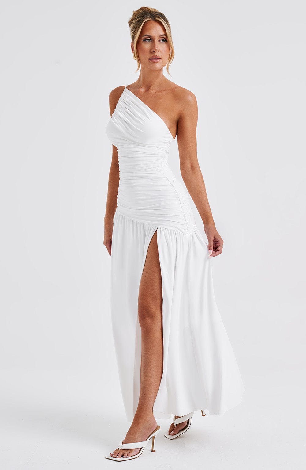 Robe longue Claudia - Blanc