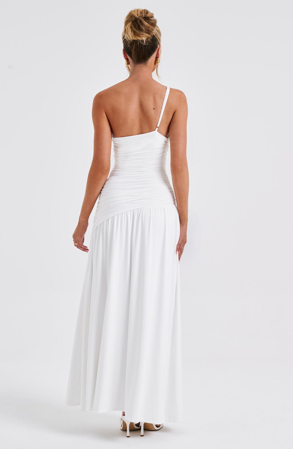 Robe longue Claudia - Blanc