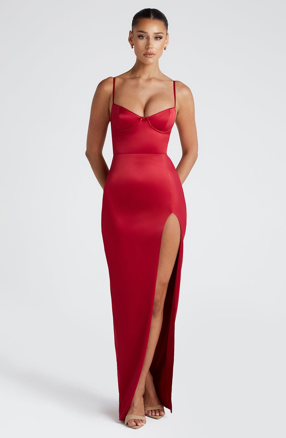 Robe longue Clémentine - Rouge