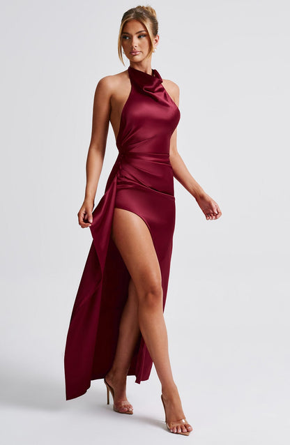 Colette Maxi Dress - Burgundy