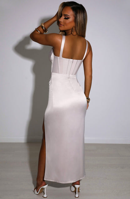 Robe longue Cordelia - Champagne