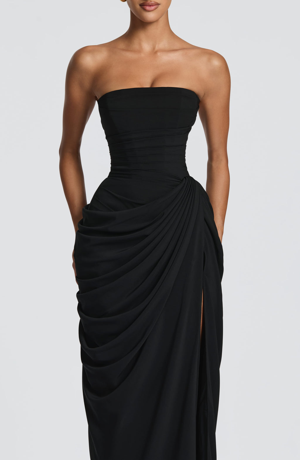 Marine Robe Longue — Noir