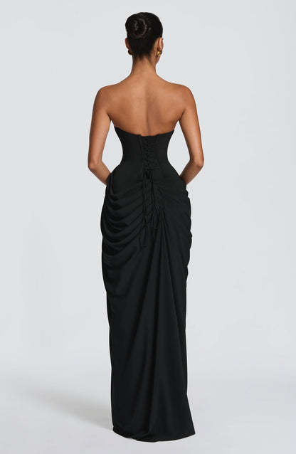Marine Robe Longue — Noir
