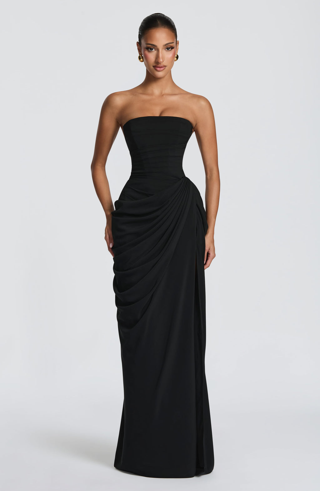 Marine Robe Longue — Noir
