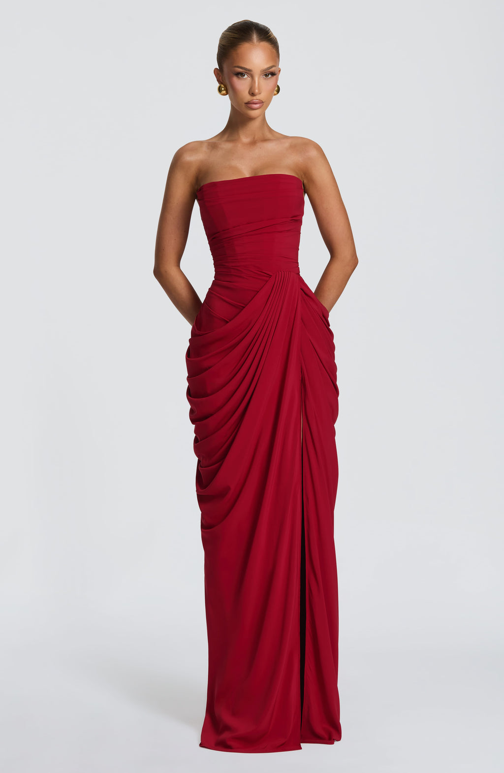 Marine Robe Longue — Bordeaux