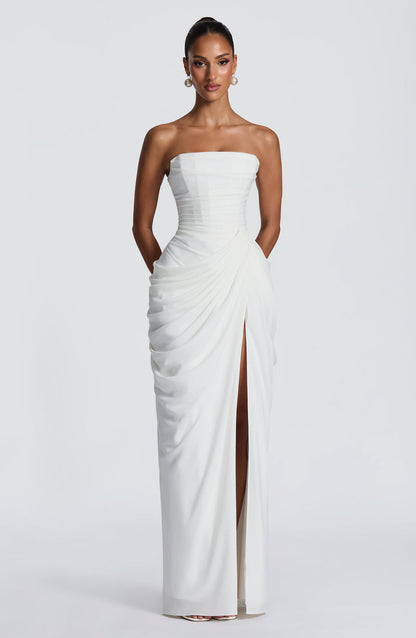 Marine Robe Longue — Ivoire