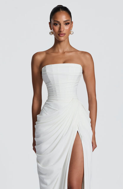 Marine Robe Longue — Ivoire
