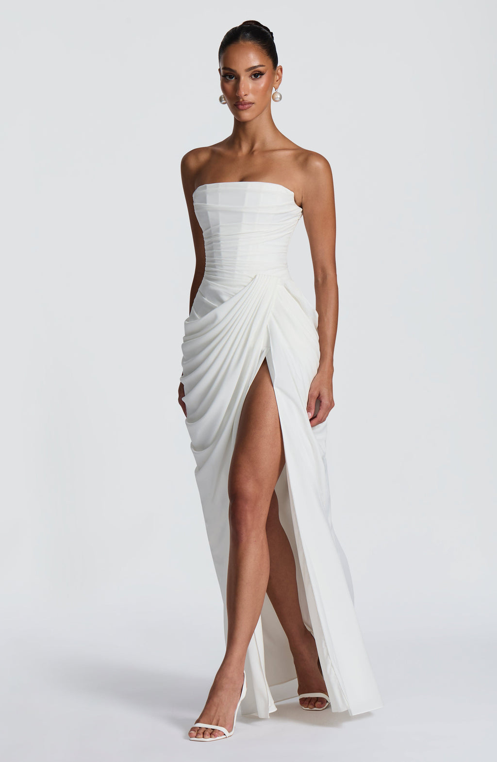 Marine Robe Longue — Ivoire