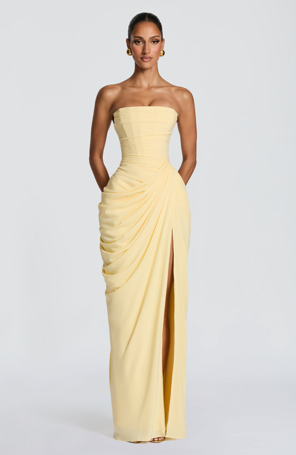 Marine Robe Longue — Jaune