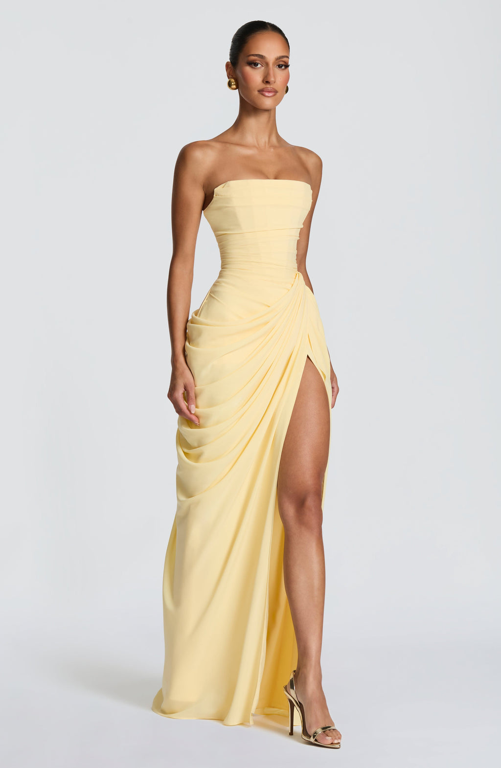 Marine Robe Longue — Jaune