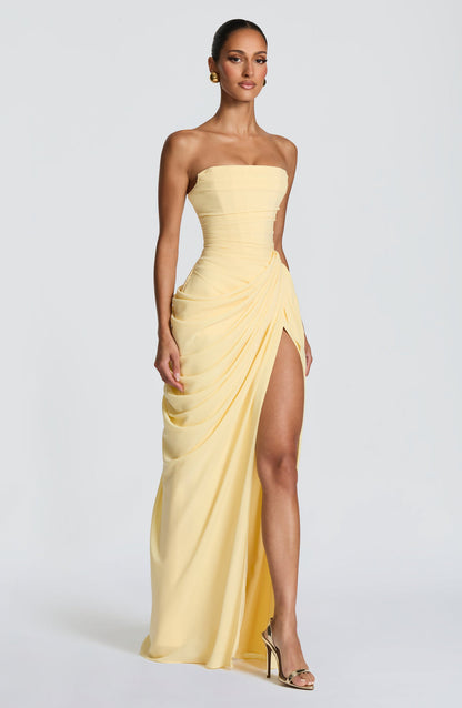 Marine Robe Longue — Jaune