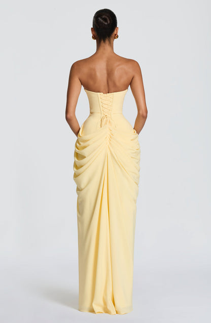 Marine Robe Longue — Jaune