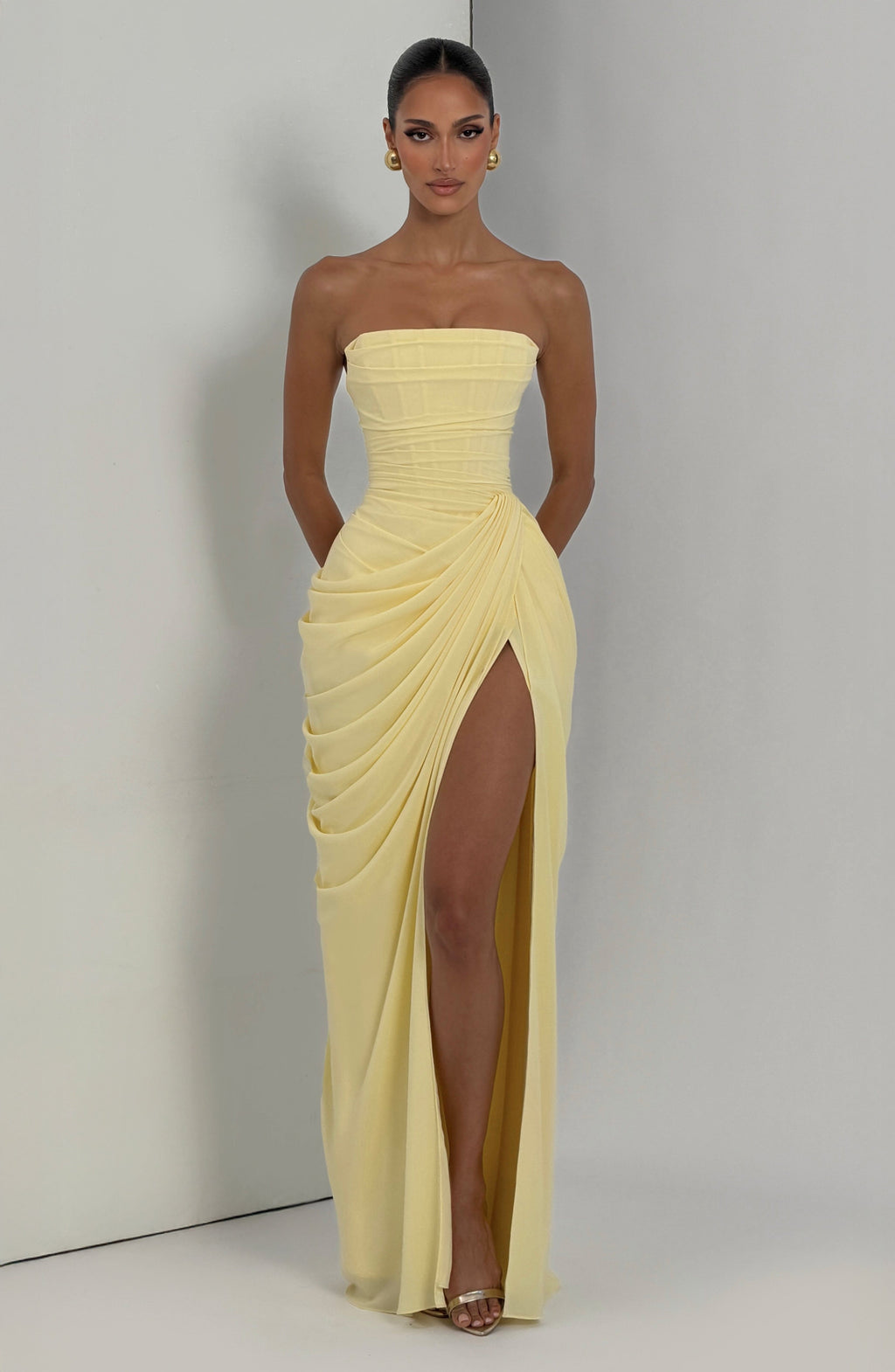 Marine Robe Longue — Jaune
