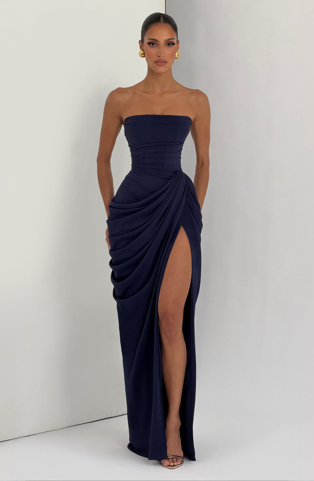 Marine Robe Longue — Bleu Marine