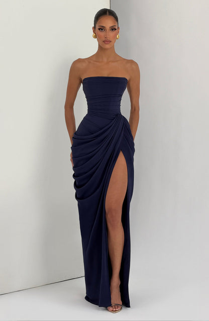 Marine Robe Longue — Bleu Marine