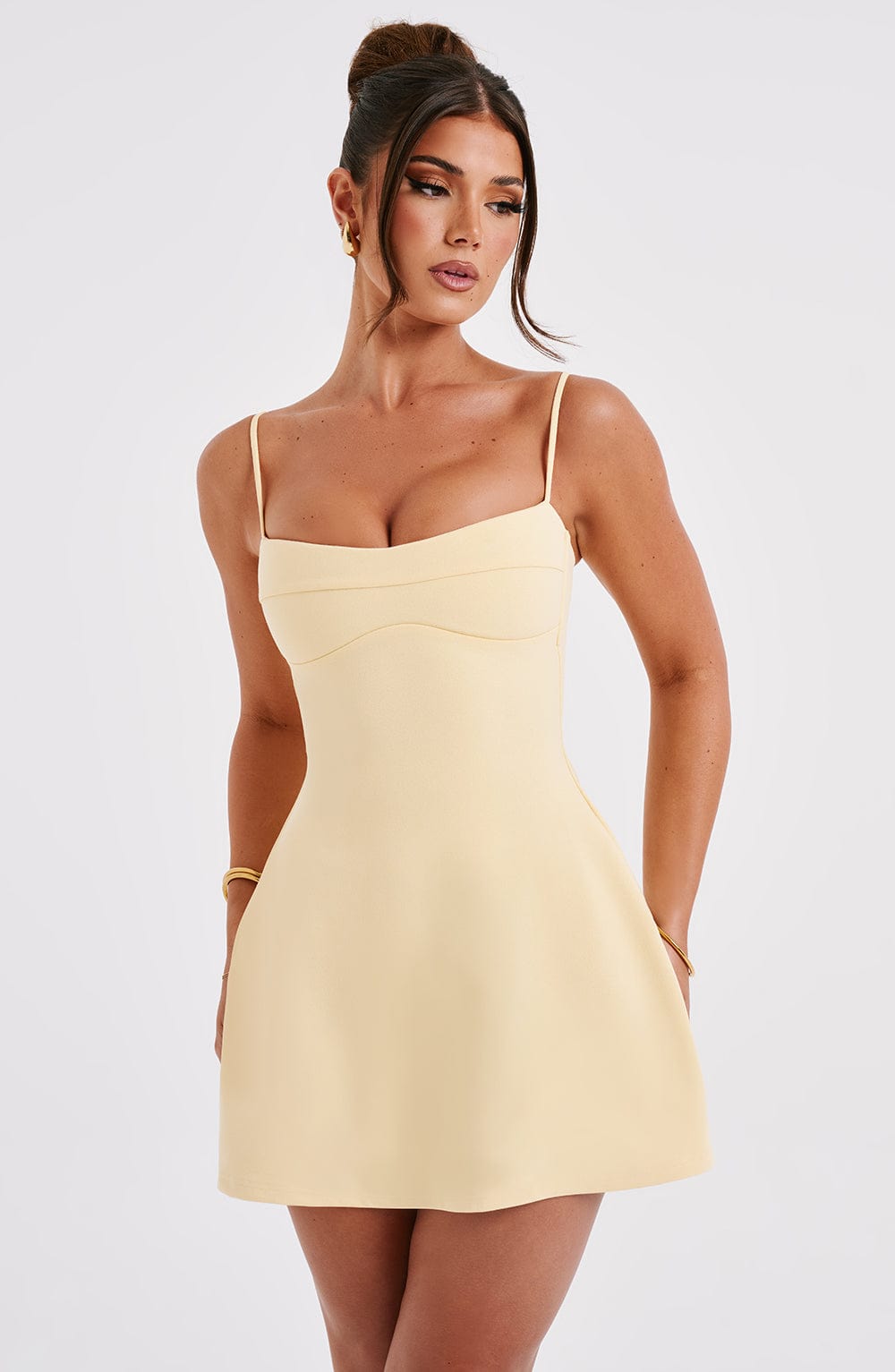 Robe courte Dakota - Citron