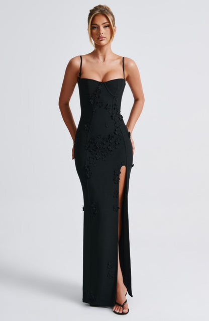 Robe longue Dalary - Doublée noire